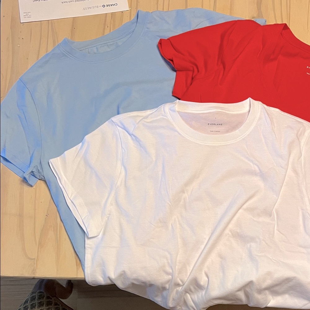 Everlane L  tees NWOT.